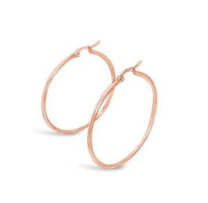 Fashion Jewellery: FV Hoops Rose Gold Oval Earring - HOPR-EO