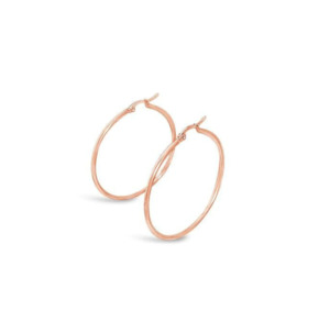 Hooplah Earrings Rose Gold Round 40 mm - HOPR-E40
