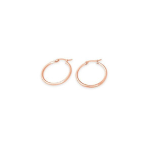 Hooplah Earring Rose Gold Round - HOPR-E30