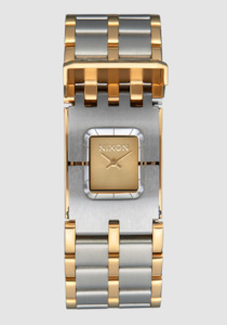 Nixon Watches: Nixon Ladies Confidante Silver Gold Watch - A1362 502-00