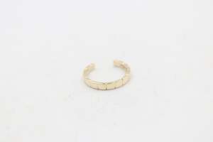 9ct Gold Ladies Gold Toe Ring CYT196