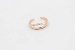 9ct Gold Ladies Gold Toe Ring CYT240