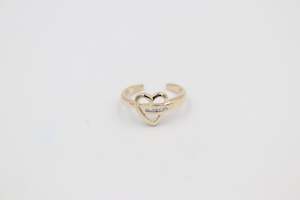 9ct Gold Ladies Gold Toe Ring CYT201