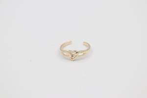 9ct Gold Ladies Gold Toe Ring CYT241