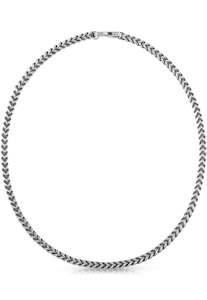 Guess Jewellery: Guess Foxtail Necklace - JUMN01337JWSTT-U