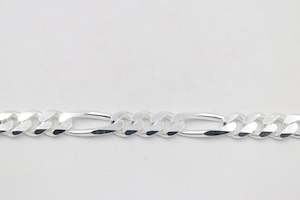 Stg Silver Chains: Stg Silver 3:1 Figaro Link Chain  IR21