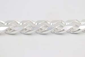 Stg Silver Chains: Silver Heavy Curb Link Chain   IR13