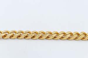 Gold Plated Curb Link Bracelet 23cm GP03