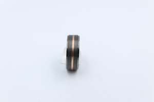 Zirconium Rings: Zirconium & Tantalum and 9ct Rose Band