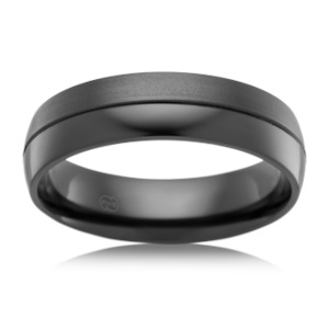 Zirconium ring Matt Polished split CW4440/6