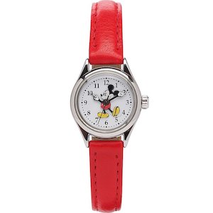 Disney Watches: Disney Petitte Mickey Red Red Leather TA56750