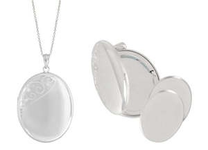Stg Silver Pendents: Stg Silver Cremation Urn Locket