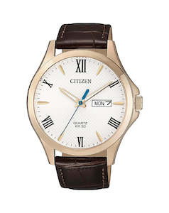 Citizen Watches: Citizen Mens Leather strap Watch - BF2023-01A
