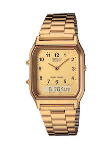 Casio Watches: Casio Gold Vintage Digital Watch - AQ230GA-9B