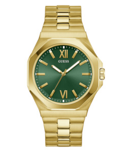 Guess Watches: GUESS Mens Gold Tone Emperor Analog Watch GW0849G2