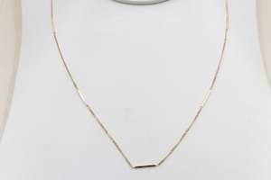 9ct Gold Trace Link with Elongated Links HHY315/1