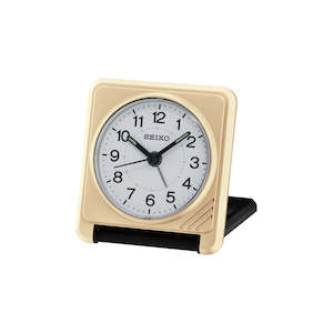 Alarm Clocks: Seiko Gold Bedside Alarm Clock - QHT015-G