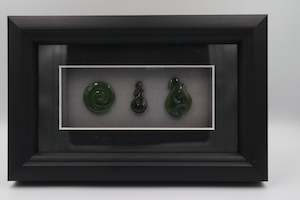 Framed Greenstone Pieces - TFG01