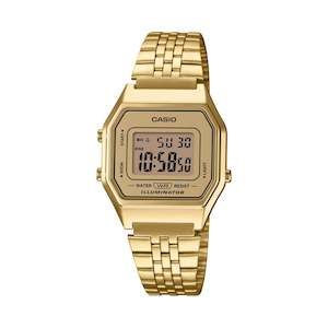 Watches: Casio ladies Digital Gold face GP LA680WGA-9D