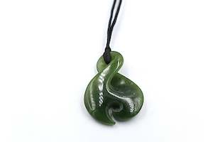 Greenstone Carving Collection: New Zealand Greenstone Twist Koru 205035