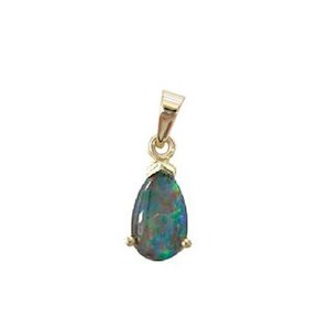 9ct Gold Primrose Triplet Opal Pendant