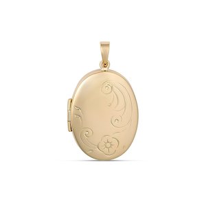 9ct Gold Oval Locket 3002P221C