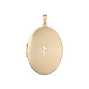 9ct Gold Oval Locket 3004DC