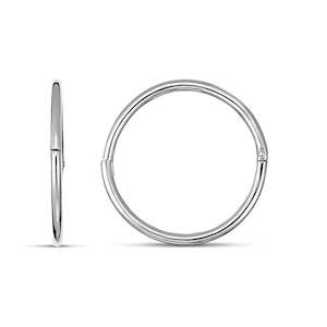 Stg Silver Hinged Sleepers 12mm SLE001-12A