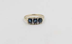 9ct Gold Sapphire & Diamond ring SYR7986S