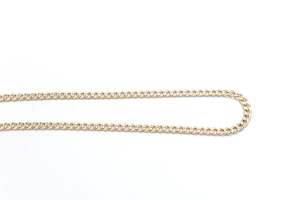 Gold Chains: 9ct Gold Hollow Curb 50cm 100HV1334/3