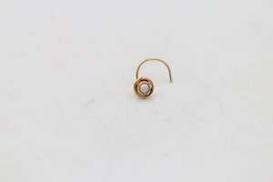 Gold Nose Studs: 22ct Gold Nose Stud NS04