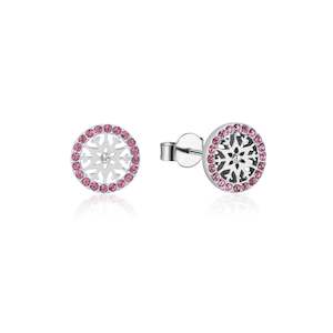 Disney Collection: SNOWFLAKE OCTOBER BIRTHSTONE STUD EARRINGS SSDFE010
