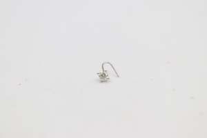 9ct White Gold Genuine Diamond Nose Stud