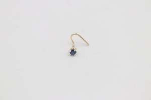 Gold Nose Studs: 9ct Gold Genuine Ceylon Sapphire Nose Stud