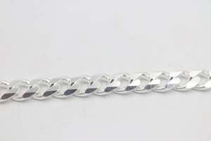 Stg Silver Heavy Curb Link Chain  IR39 60cm