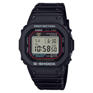 Watches: G shock Mens Original First Model Recreation Steel Case DW5000R-1A