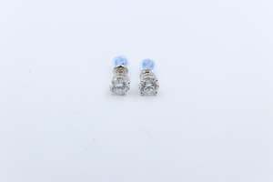 Gold Earrings: 14kt Yellow Gold Set Lab Grown Diamond Stud Earrings TDW 2ct