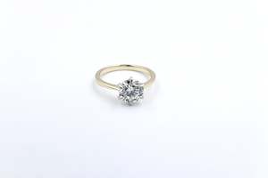9ct Gold LAb Grown Diamond Solitaire Ring 2ct SYR8175