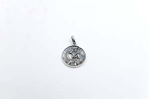 Solid Stg silver Saint Christopher Pendent SD915B