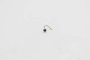 Gold Nose Studs: 9ct Gold Genuine London Blue Topaz Nose Stud