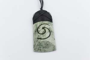 Greenstone Carving Collection: New Zealand Greenstone Matt Carved Toki