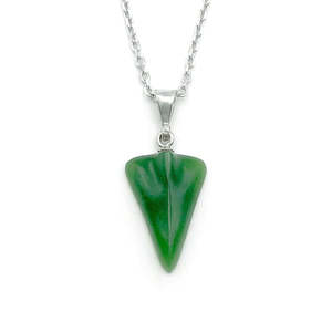 Greenstone Carving Collection: New Zealand Greenstone Jet Plane Pendent