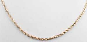 9ct Gold Italian Rope Chain 60HVC091
