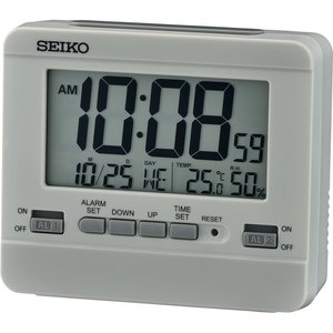Clocks: Seiko Bedside Digital Alarm Clock QHL086-N