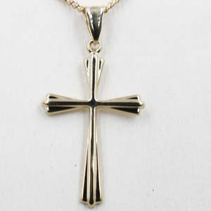 Gold Pendents: 9ct Gold FancyCross SJ5P0013