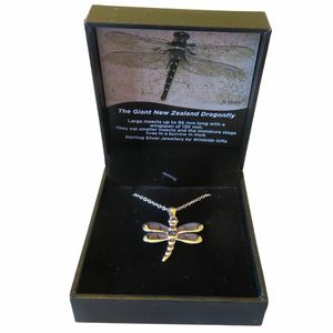 Stg Silver Pendents: Stg SIlver Dragonfly Pendant on sterling silver chain XP110