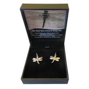 Stg Silver Earrings: Stg Silver Set Dragon Fly Earrings XP109