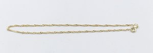 9ct Gold Singapore Twist Anklet 9YSNG40