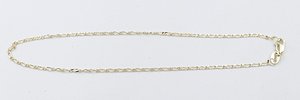 Anklets: 9ct Gold 1:1 figaro Link Anklet 9YFD401.1