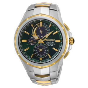 Seiko: Seiko Mens Coutura Green Dial Watch - SSC764